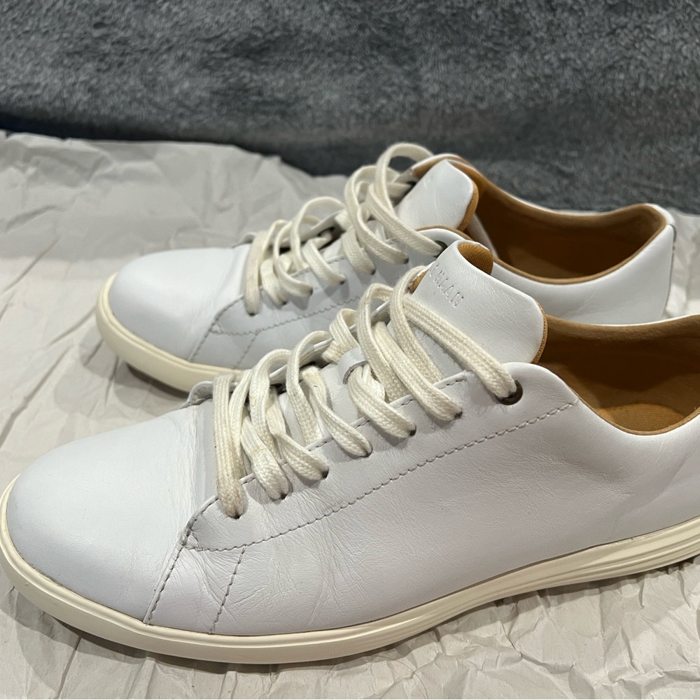 Cole Haan White Leather Sneakers Low-Top
